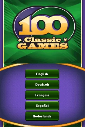 100 Classic Games (Europe) (En,Fr,De,Es,It) (Rev 1) screen shot title